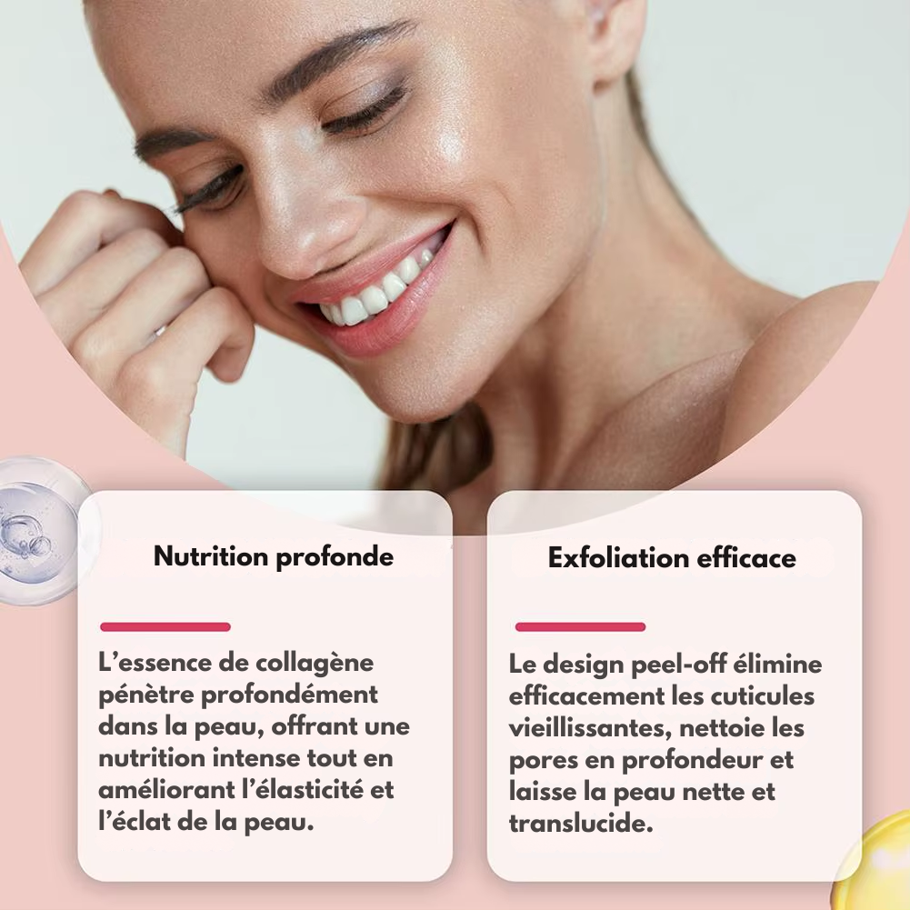 Collagen Overnight Wrapping Peel off Facial Mask, Korean Collagen Night Wrapping Mask Deeply Hydrates Night Care Mask Cream 75Ml