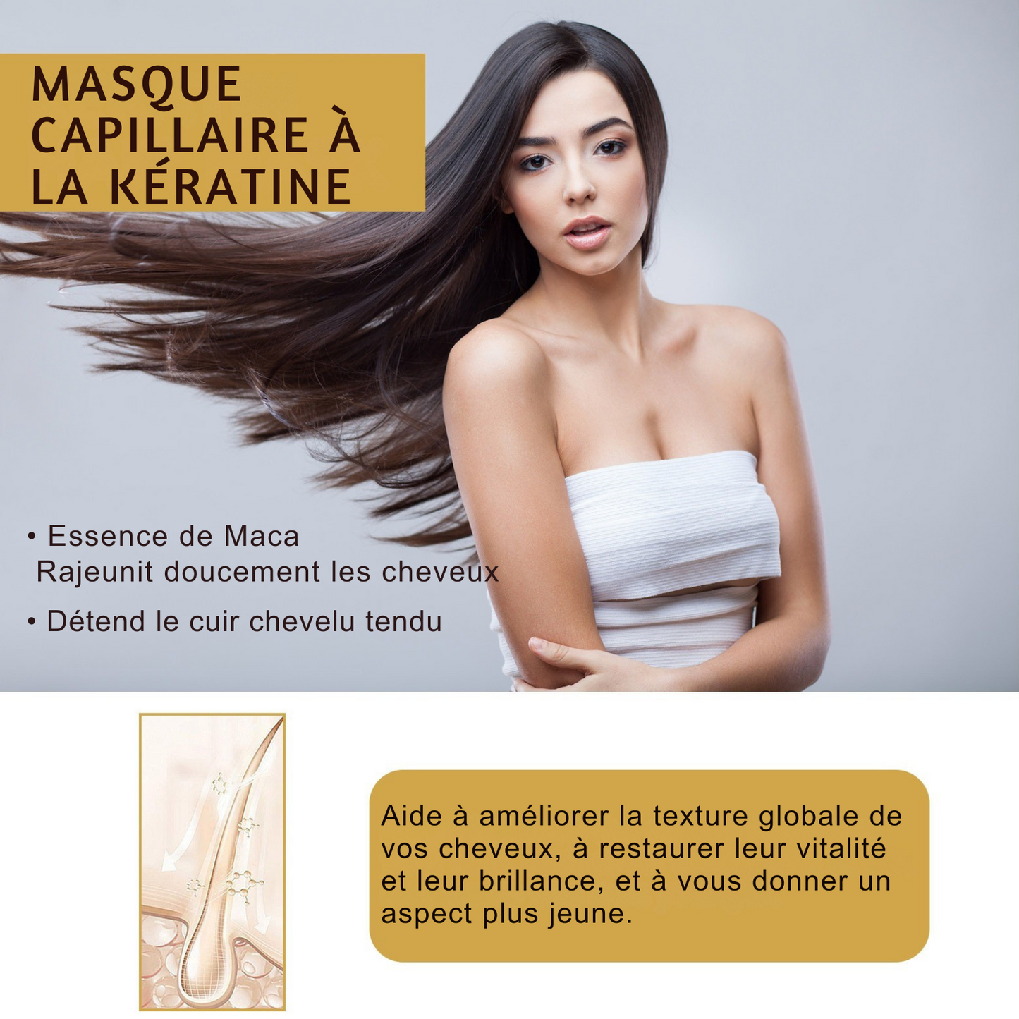 Masque Cheveux Collagène & Argan – 100ml